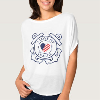 Image: I Love My Coastie Bella T-shirt