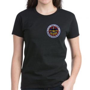 Image: Rescue swimmer patch womens dark t-shirt