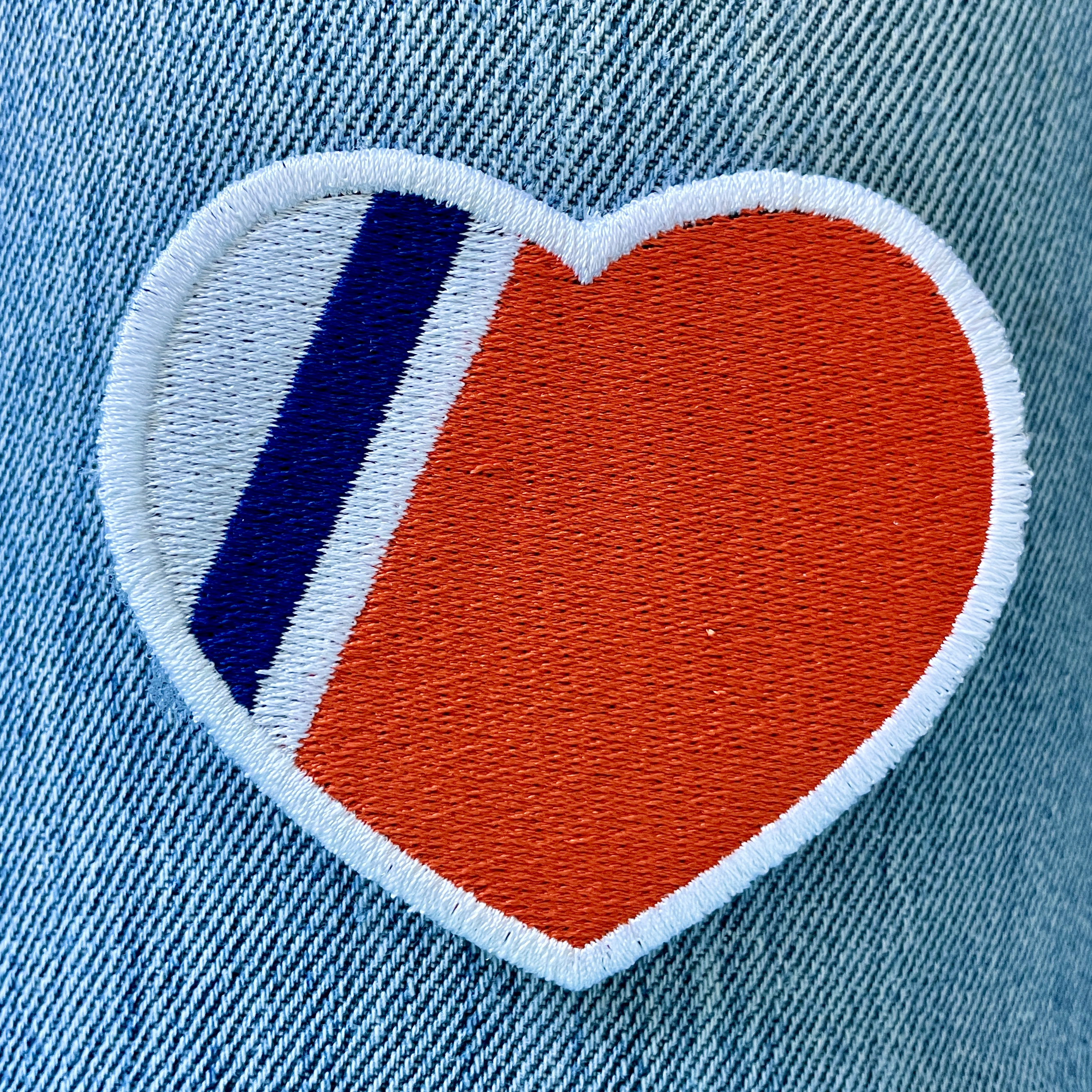 Embroidered Heart Logo Patch | Love My Coastie